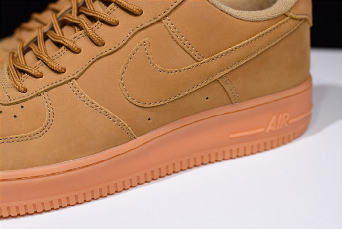 Nike Air Force 1 07 WB Flax/Flax-Gum Wheat Basketball Shoes AA4061-200 - Image 6