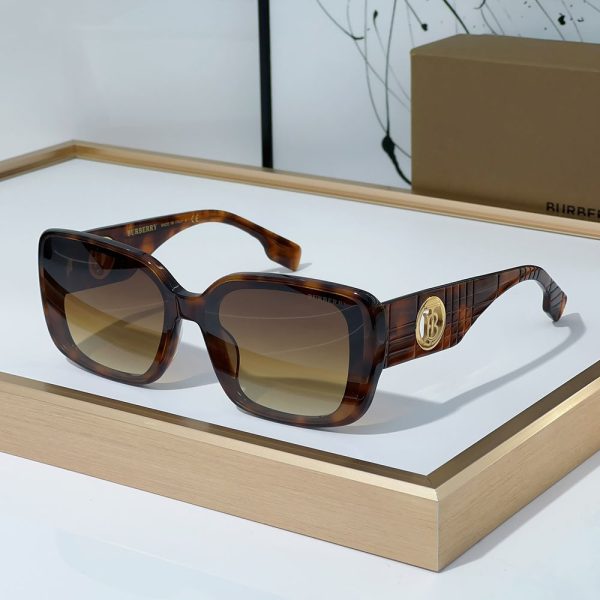 Buberry  Mirror leg Hollowed out Logo  Sunglasses Top quality