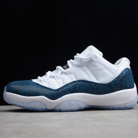 Air Jordan 11 Low Blue Snakeskin CD6846-102 - Image 2