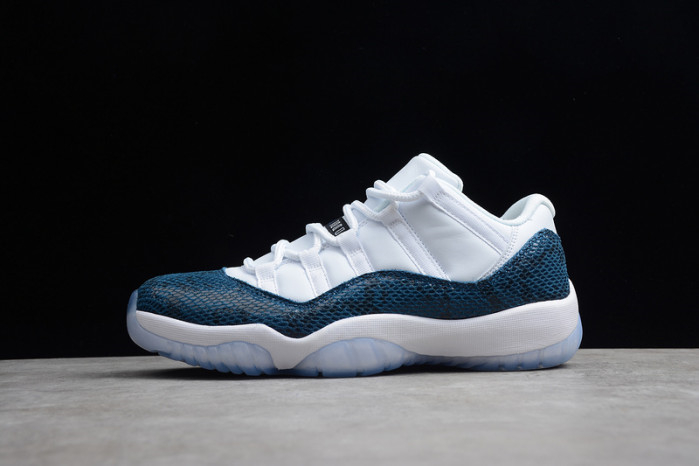 Air Jordan 11 Low Blue Snakeskin CD6846-102 - Image 2