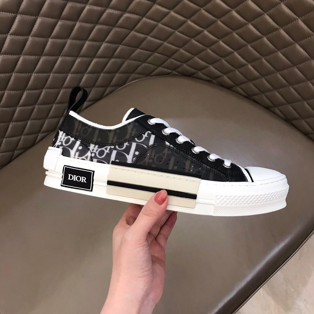 Dior B23 2022 New Style Low Top Logo Oblique Canvas 01 - Image 3
