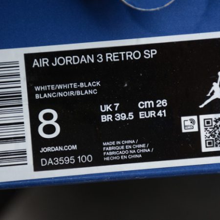 AIR JORDAN 3 SP WHITE/BLACK DA3595-100 - Image 15