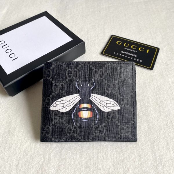 Gucci Unisex GG Supreme Printed Short Wallet