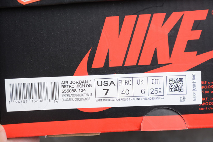 Air Jordan 1 University Blue 555088-134 - Image 12