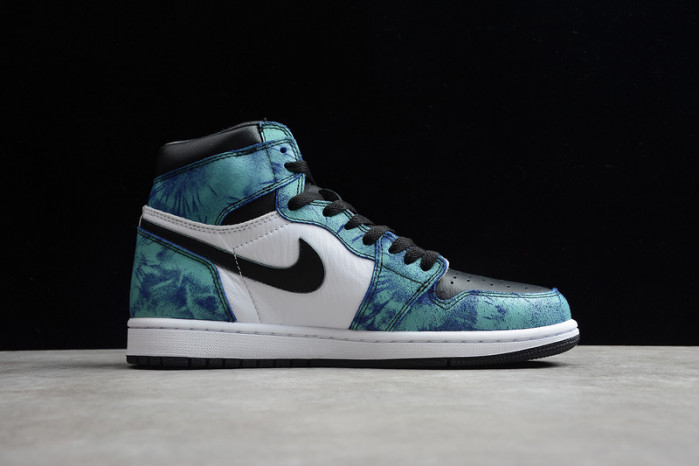 Air Jordan 1 Tie-Dye white black aurora green CD0461-100 - Image 10