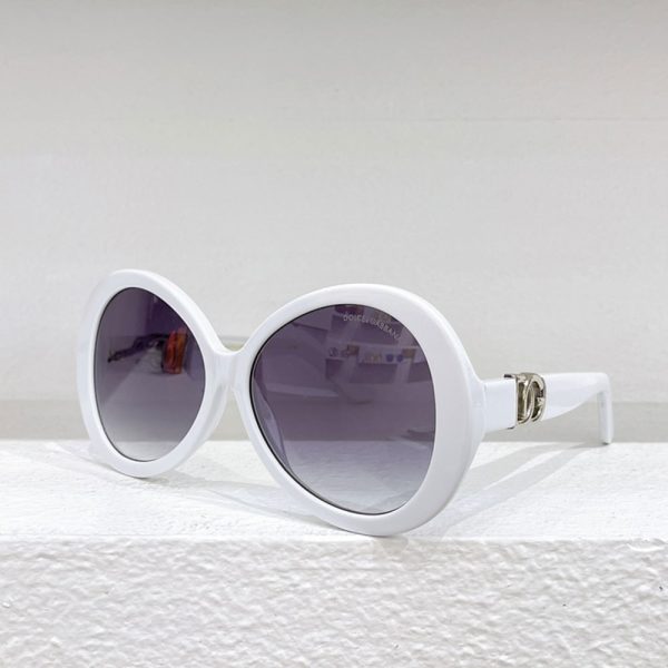 DOLCE & GABBAN DG Mirror leg Hollowed out Logo Sunglasses Top quality