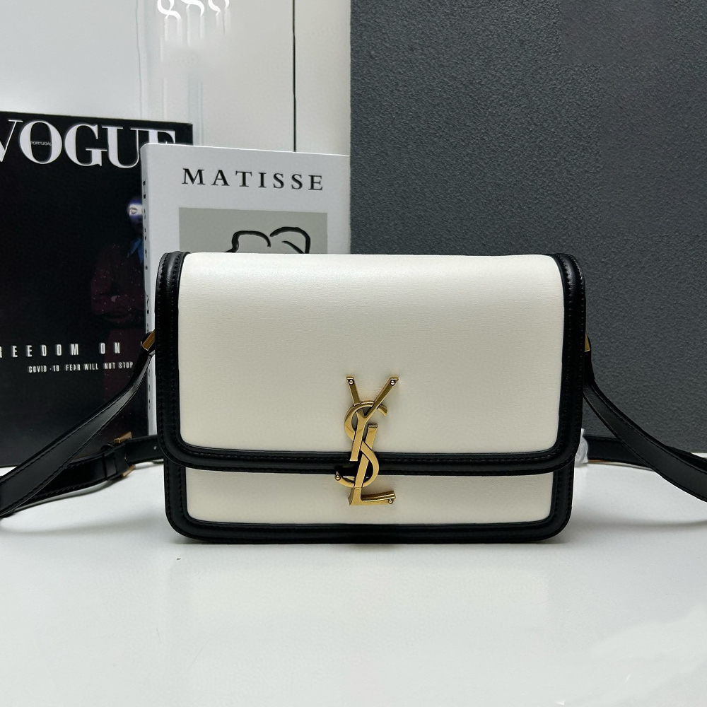 Saint Laurent YSL Solferino Canvas Box Bag - Image 5