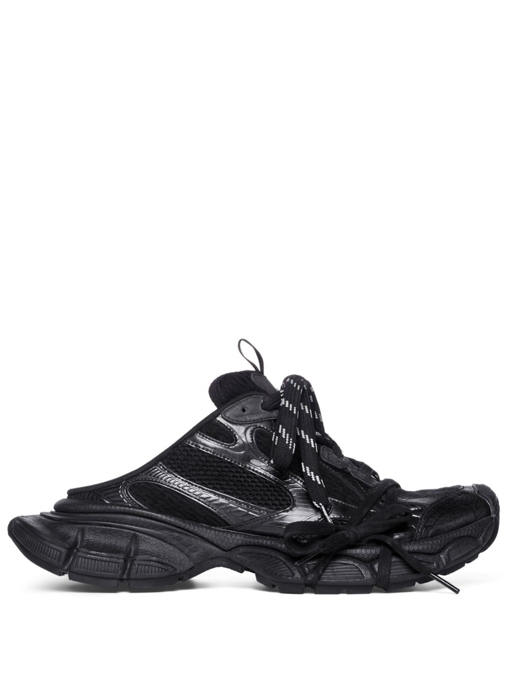 Balenciaga 3XL Sneaker- Panelled-Mule-Black - Image 4
