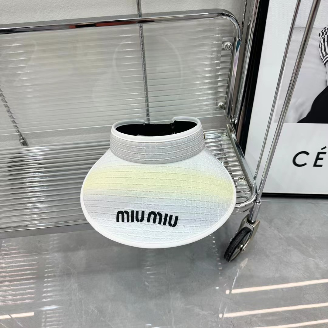 Miu Miu Interleaved Render Empty Top Hat  Sunhat - Image 1