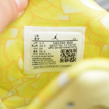 Air Jordan 6 retro dynamic yellow floral (GS) 543390-800 - Image 8