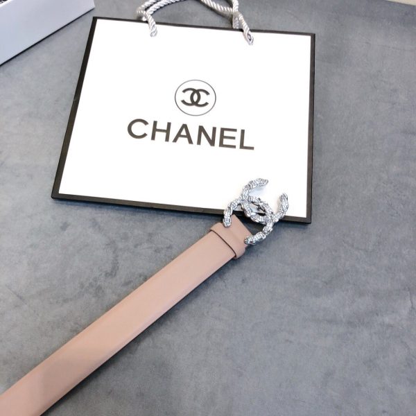 Chanel Belt With Double C Buckle Beige Women Belt 30MM