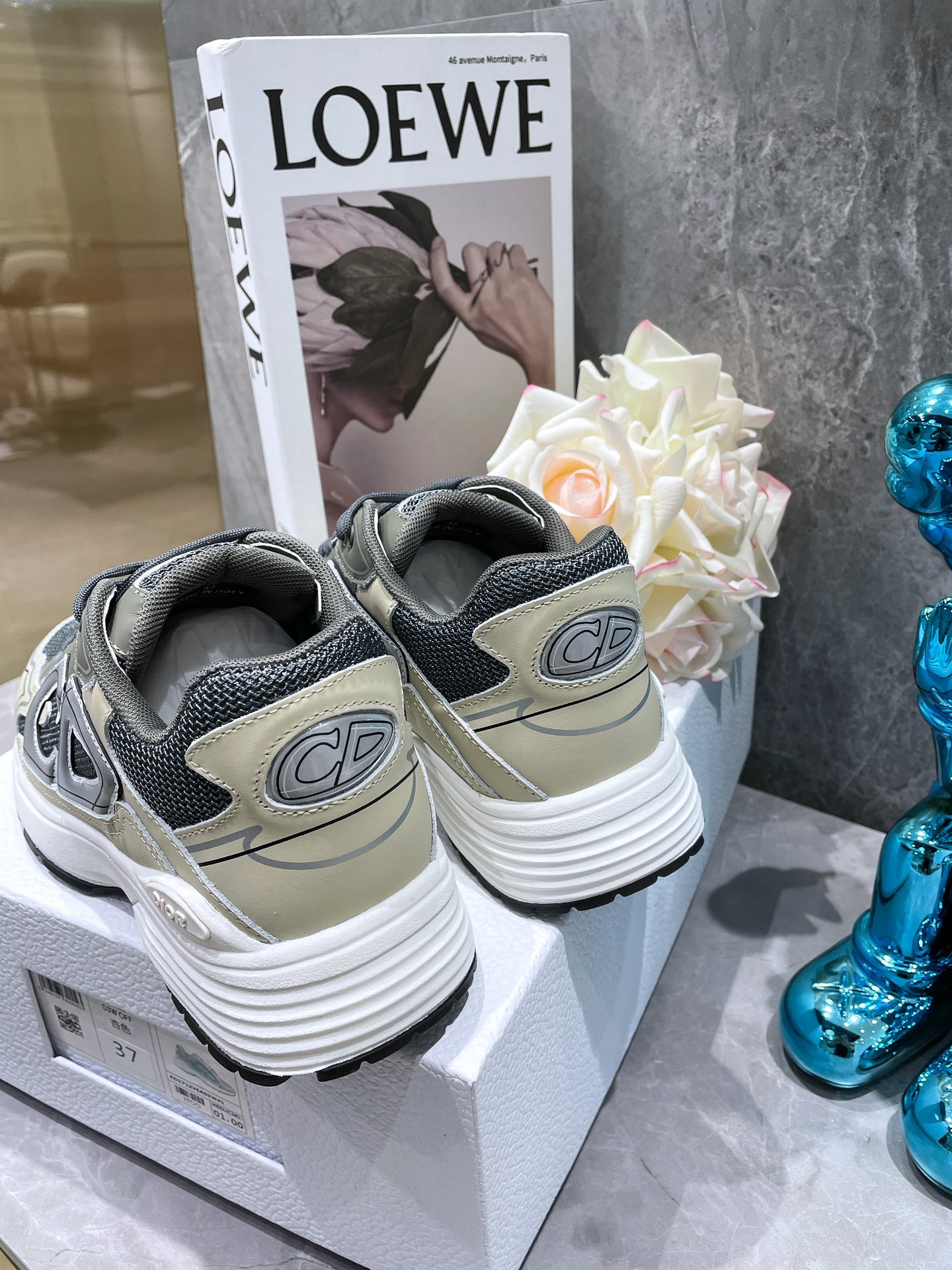 Dior B30 Dad Sneakers Green Gray (AA Normal Quality Version) - Image 9