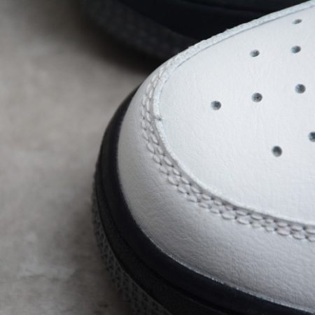 Nike Air Force 1 Low White Dark Grey Black Shoes 553689-609 - Image 8