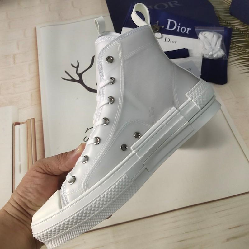 Dior B23 Low Top Logo Oblique Gradient Black Canvas - Image 4