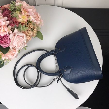 LV Alma BB 2way bag Epi Leather Indigo - Image 4