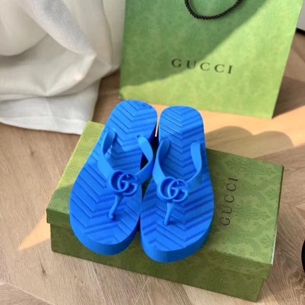 Gucci Shoes V-shaped toe clamp Band drill Slide Sandal