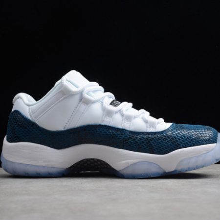 Air Jordan 11 Low Blue Snakeskin CD6846-102 - Image 14