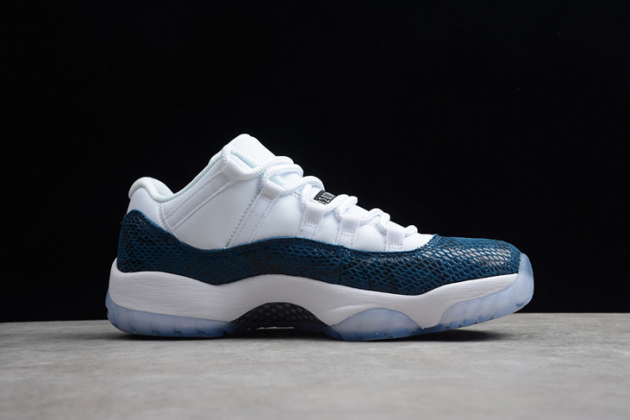 Air Jordan 11 Low Blue Snakeskin CD6846-102 - Image 14