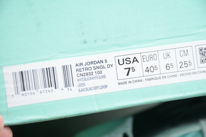 Air Jordan 5 Retro Island Green CN2932-100 - Image 13