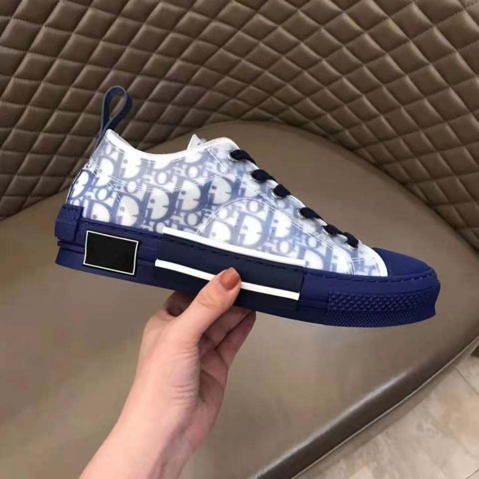 Dior B23 Luxury Shoes with white print logo - Image 1