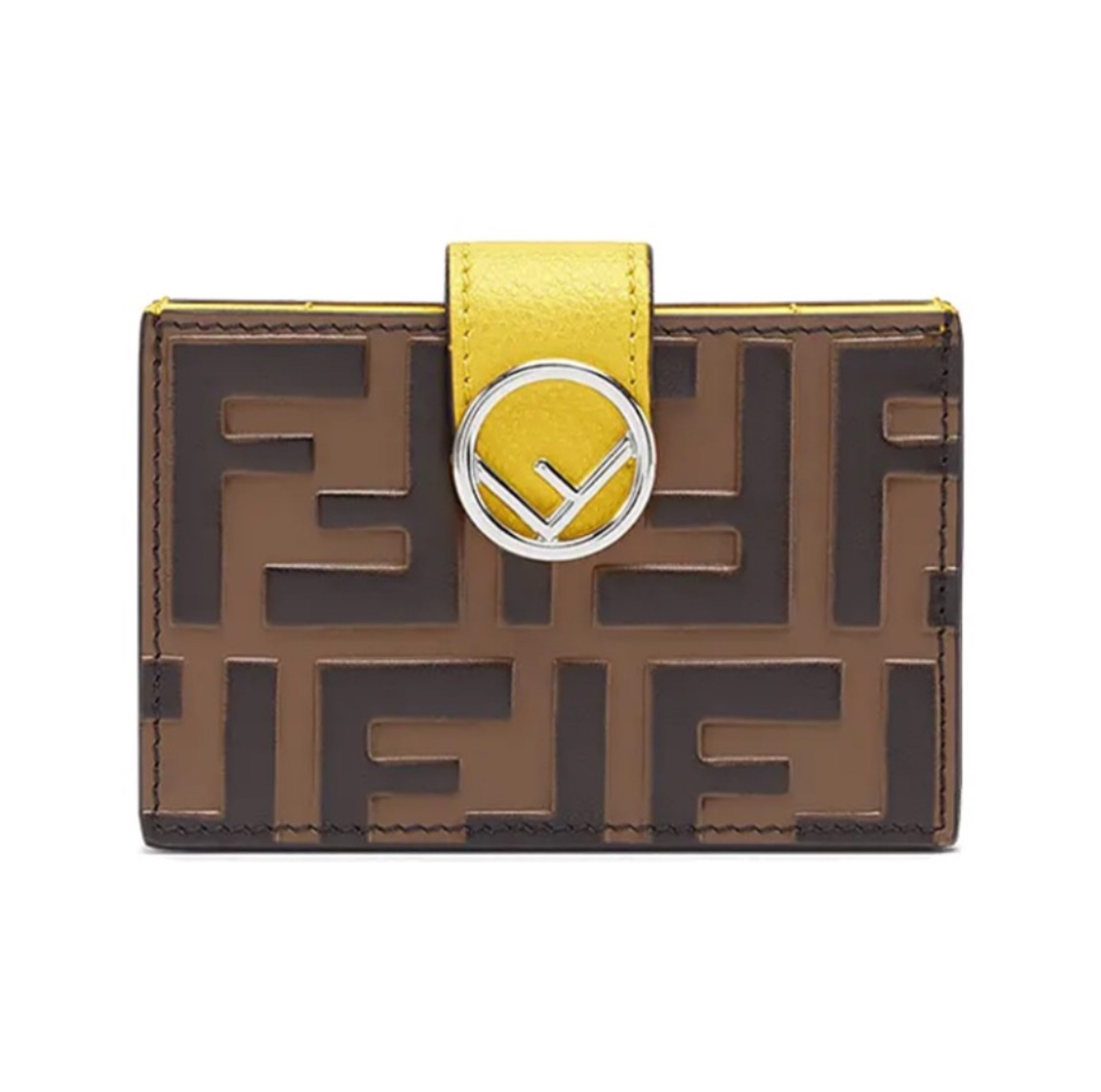 FENDI Embossed Letter Card Holder - Image 1