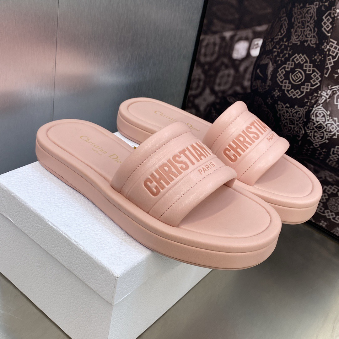 Dior Every-D Leather Fashion Flip-flops Shoes Sandal - Image 8