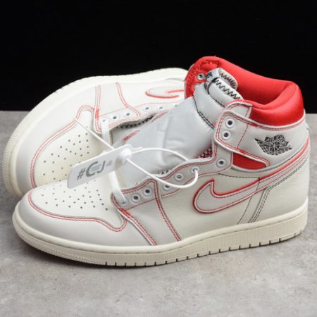 Air Jordan 1 Phantom Sail University Red 555088-160 - Image 9