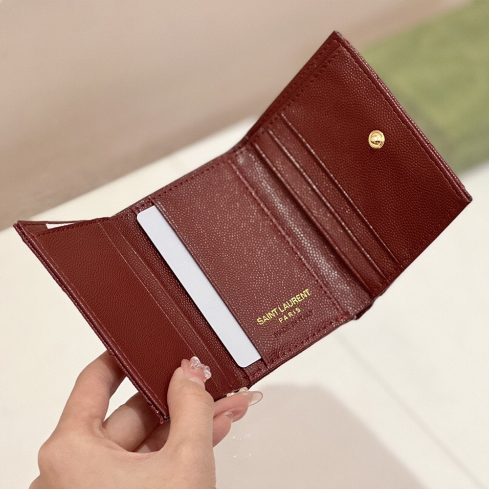 Saint Laurent YSL Leather Card Holder - Image 4