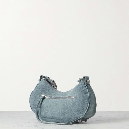 BALENCIAGA Le Cagole small embellished denim shoulder bag - Image 2