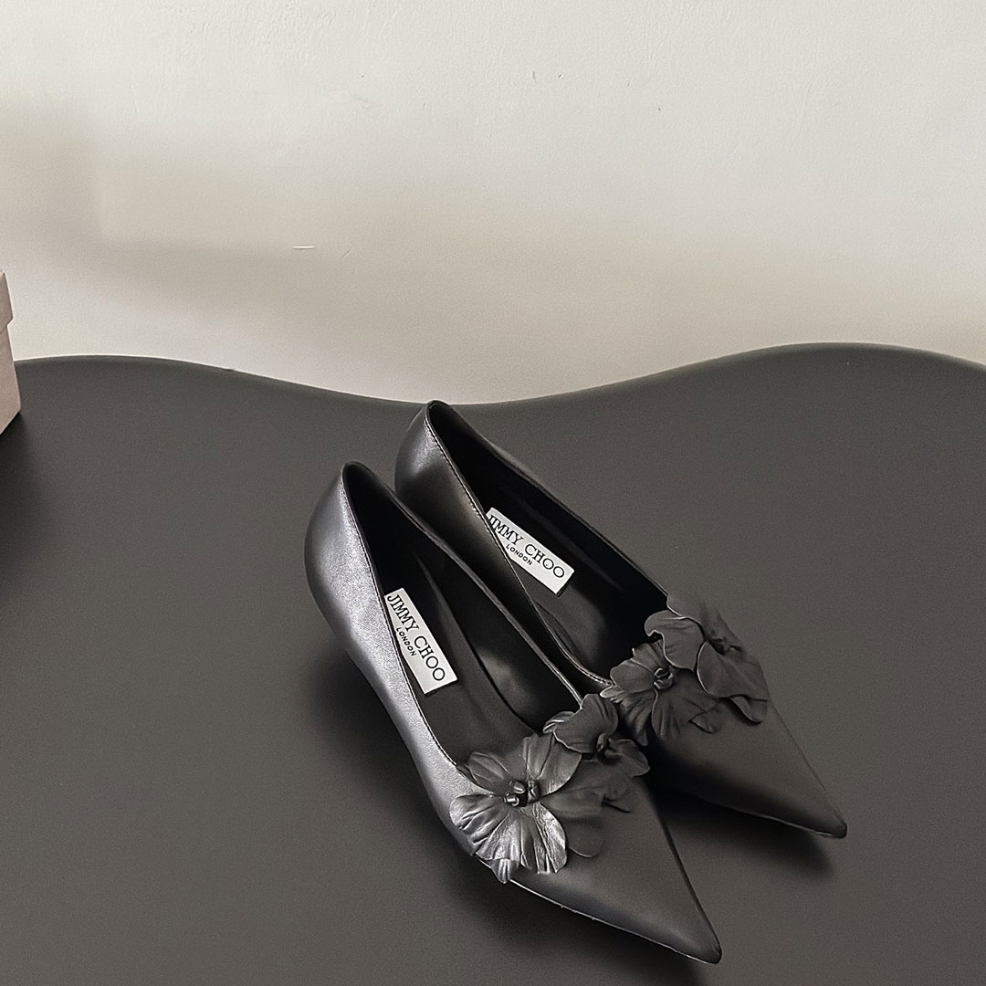Jimmy Choo 6CM Slim And Simple Fashion Slide Sandal - Image 1