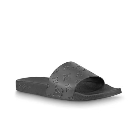 LV Rubber Fashion Plaid Flip-flops Slide Sandal - Image 1