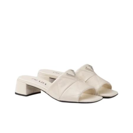 Prada 3.5CM Thick Slide Heels