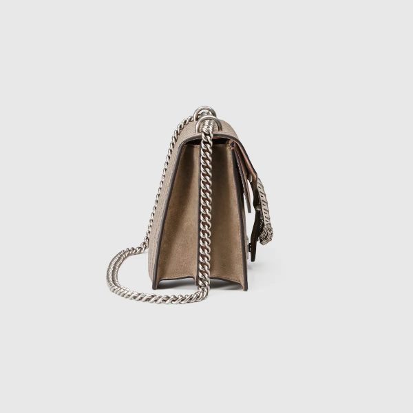 Gucci Dionysus GG Supreme Small Shoulder Bag With Beige