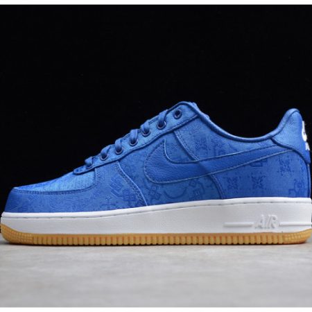 CLOT Nike Air Force 1 Blue Silk CJ5290-400 - Image 1