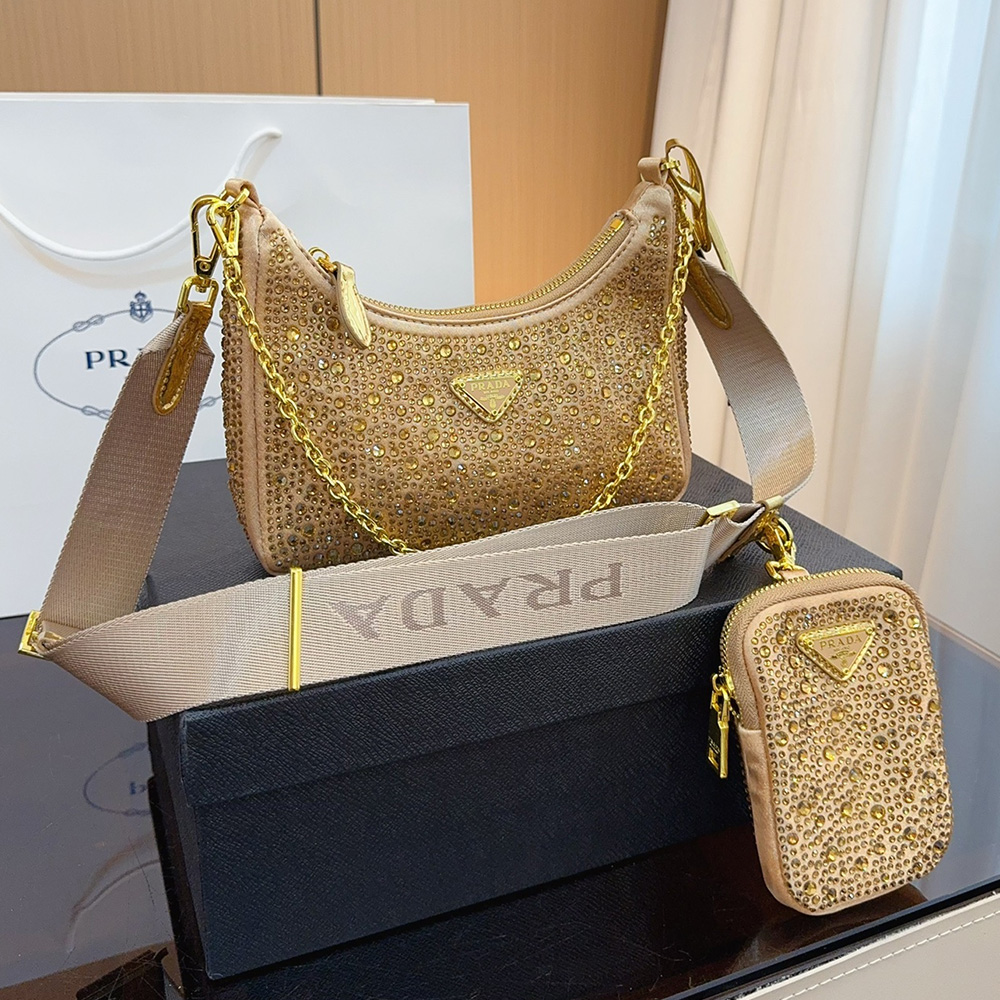 Prada Re-Edition  Crystal  Shoulder Messenger Bag - Image 7