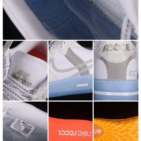 Nike Air Force 1 React White Light Bone CQ8879-100 - Image 9