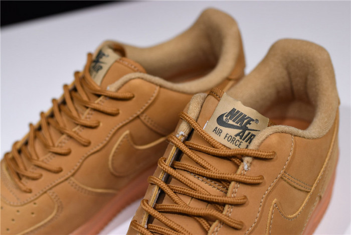 Nike Air Force 1 07 WB Flax/Flax-Gum Wheat Basketball Shoes AA4061-200 - Image 5