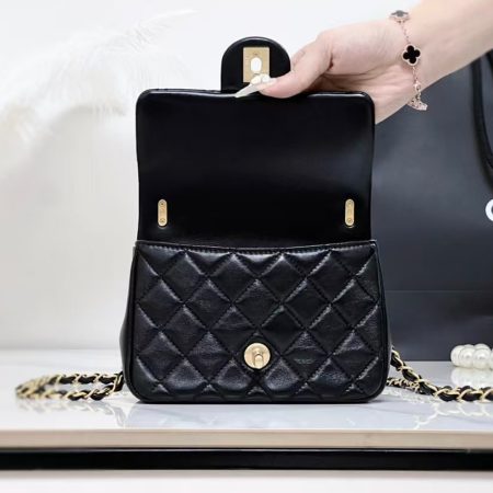 Chanel 24P Mini Square Black - Image 4