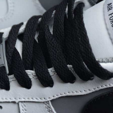 Nike Air Force 1 Low White Dark Grey Black Shoes 553689-609 - Image 11