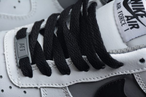 Nike Air Force 1 Low White Dark Grey Black Shoes 553689-609