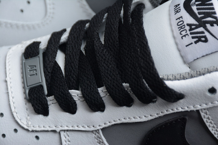 Nike Air Force 1 Low White Dark Grey Black Shoes 553689-609 - Image 11
