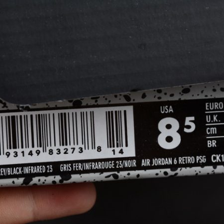 Air Jordan 6 PSG Iron Grey Infrared CK1229-001 - Image 8