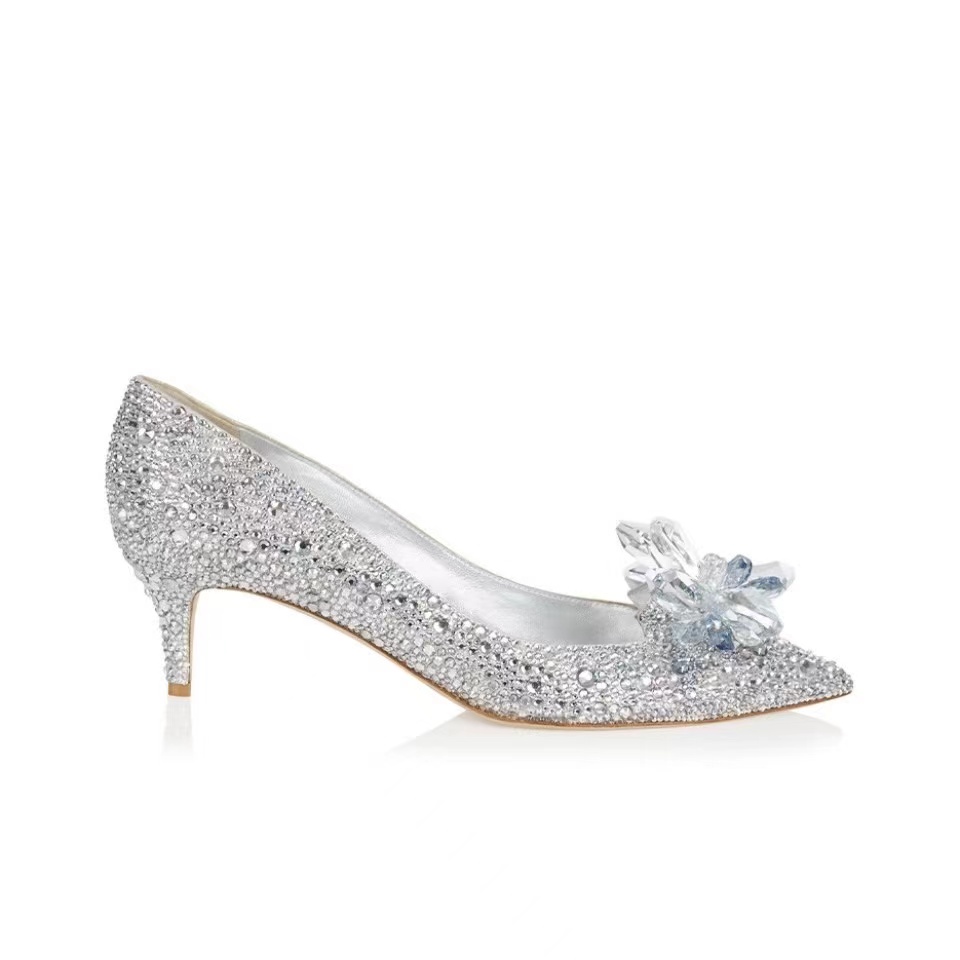 Jimmy Choo Allure Crystal Point Slide Sandal - Image 1