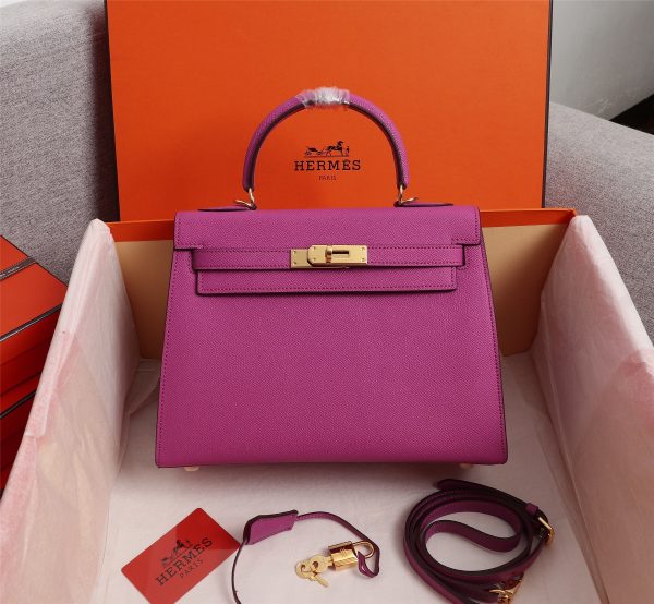Hermes Kelly Gold Buckle Bag-Epsom