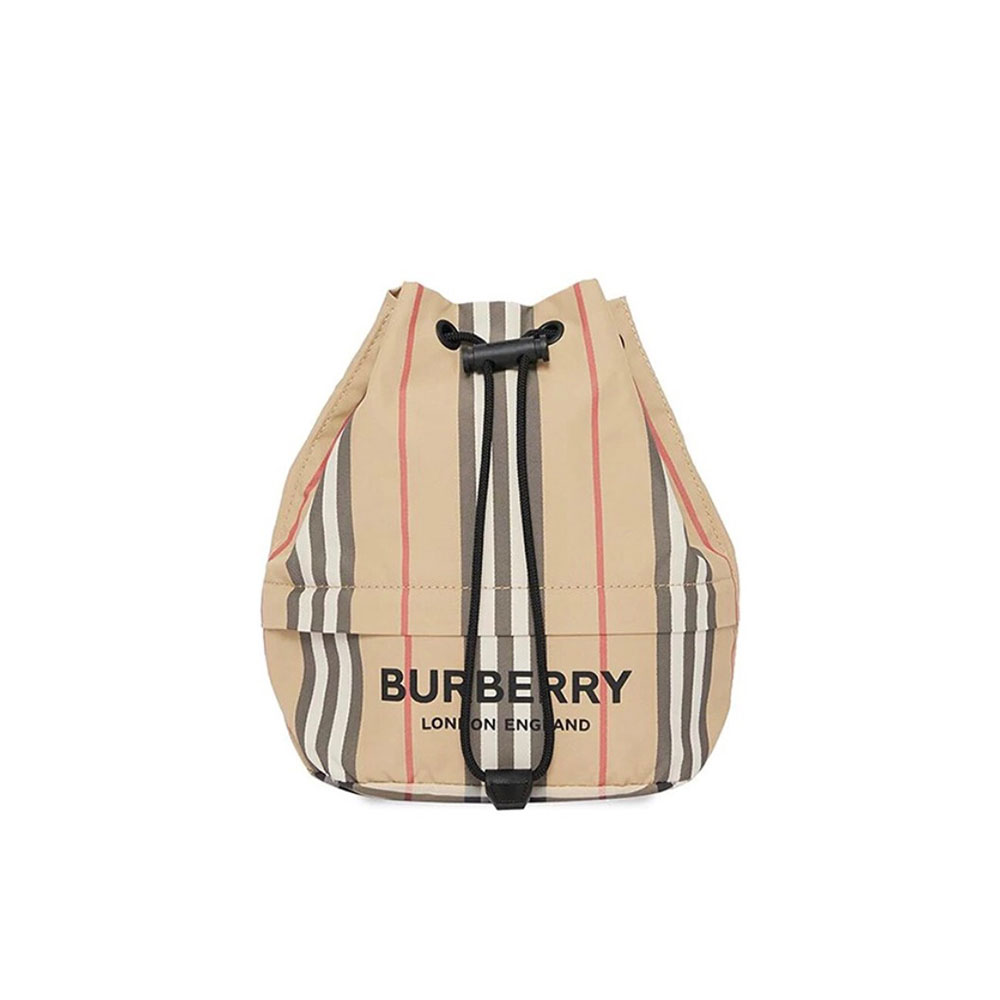 Burberry Striped Drawstring Ba - Image 1