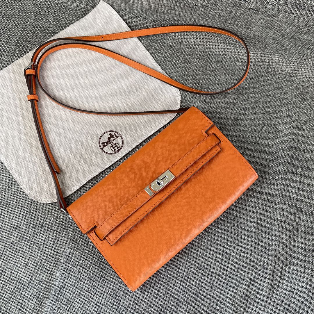 Hermes Kelly Chain Purse Bag - Image 8