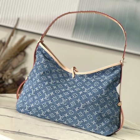 LV CARRYALL Denim Bag - Image 4