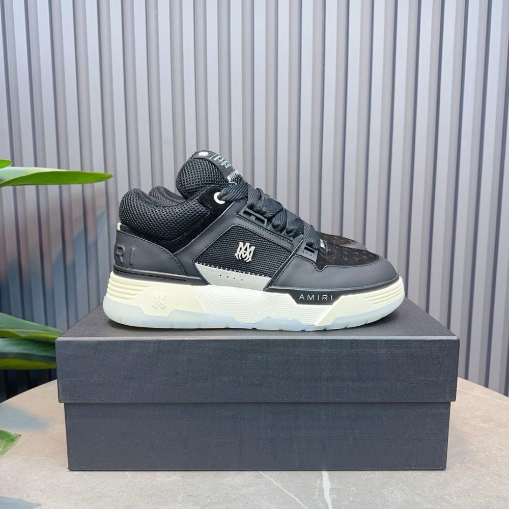 Amiri MA-1 Leather Low Top Fashion Boardshorts Sneakers Shoes - Image 12