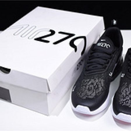 Nike Air Max 270 Mens Casual Shoes Black/Anthracite/White ah8050-116 - Image 6