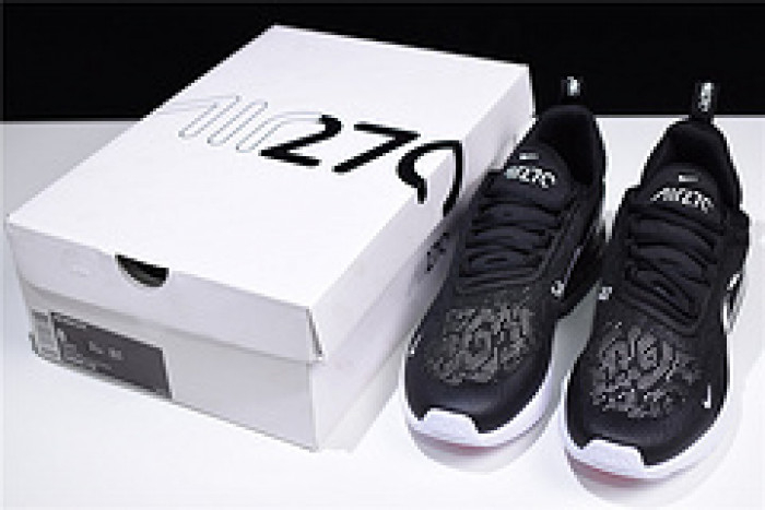 Nike Air Max 270 Mens Casual Shoes Black/Anthracite/White ah8050-116 - Image 6